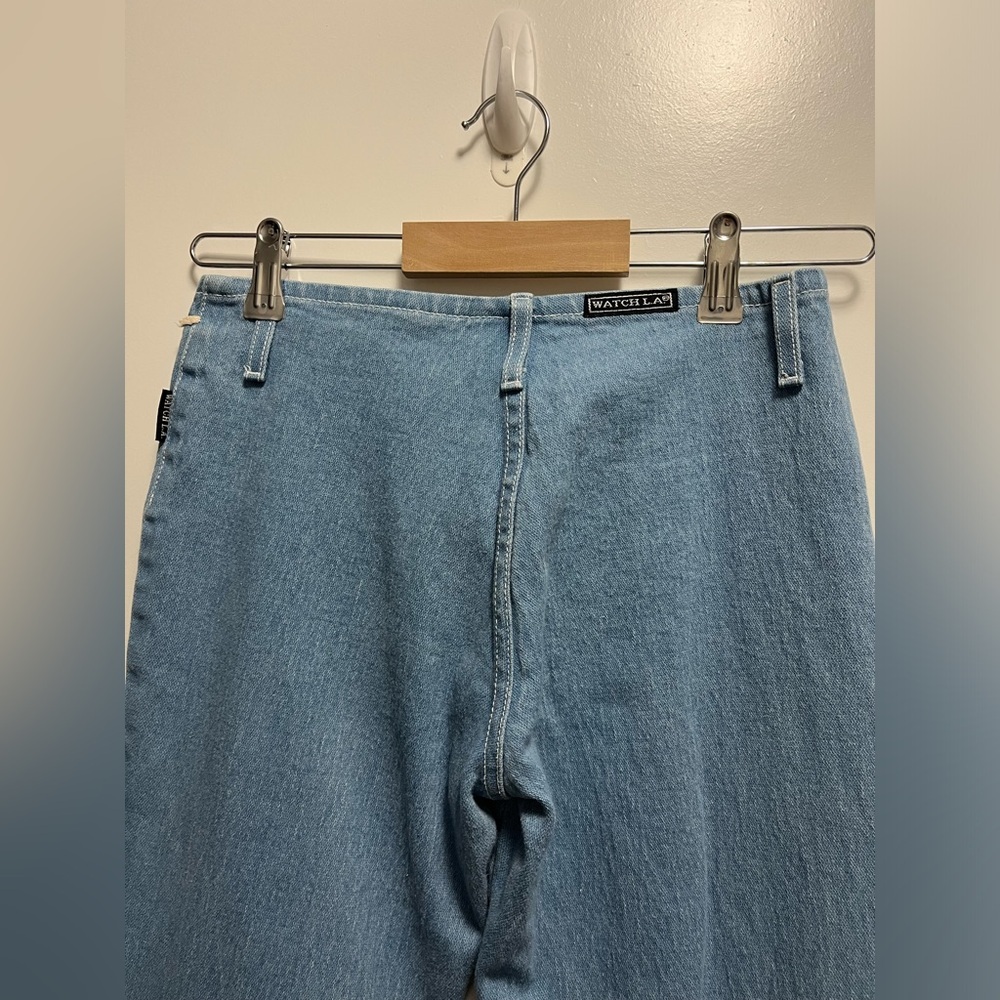 Vintage Y2K Watch LA Flared Jeans Cotton Mid-Rise Women’s Size 1/2 - Picture 6 of 7
